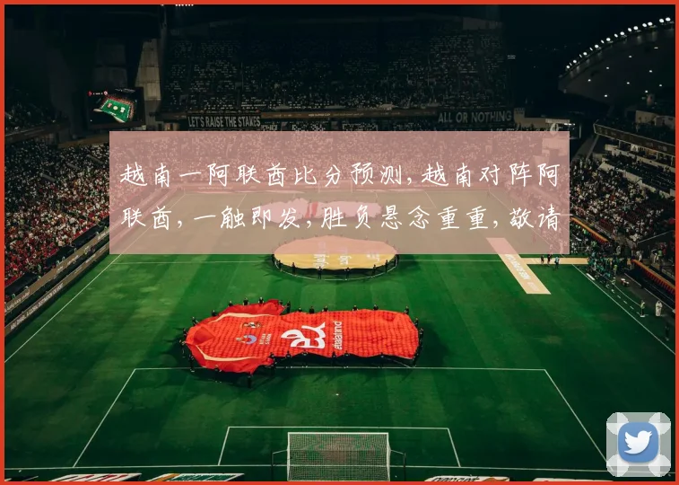 越南一阿联酋比分预测,越南对阵阿联酋,一触即发,胜负悬念重重,敬请期待